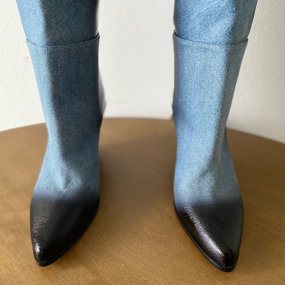 New Jimmy Choo - Maceo denim over-the-knee boots 37 $2,025 - Picture 9 of 15